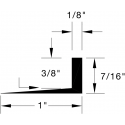 Reese 551 Thresholds, Ramp / Transition, 1" x 7/16"