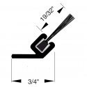 Reese 934A-72 Weatherstrips, Perimeter Seals, 29/32" x 2-1/16"