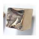  Crushed Drawer Knob - Aged Bronze (30 x 30mm)