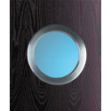 PH1-35mm - Georgian Wired Non Fire - Satin Brushed Style Aluminum Porthole Kit for 35mm/44mm Doors
