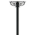  HPWS2-US-800 Hanford Twin Post System with Scroll Support and Mailbox Option in Black