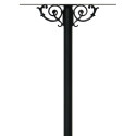  HPWS4-US-700-E1 Hanford Quad Post System with Scroll Support and Mailbox Option in Black