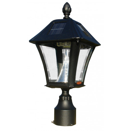 QualArc LPST Lewiston Mailbox Post ONLY with Support Bracket and Bayview Solar Lamp