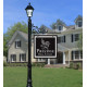 QualArc REPST Prestige Real Estate Sign System with Decorative Base, Finial and Lamp Options
