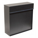 QualArc WF-P015 Winfield Covina Locking Mailbox, Black Color
