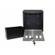 QualArc WF-8022 Winfield Hayward Wall Mount Cigarette Ash Receptical, Black with Stainless Steel