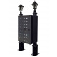 QualArc WDPST Westhaven Decorative CBU Square Posts with Square Base