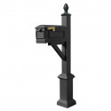  WPD-NB-S3-LM-3P-BLK Westhaven System with Lewiston Mailbox