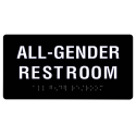 Cal Royal BLAGH-48 All Gender Restroom Signs (ADA) with Braille