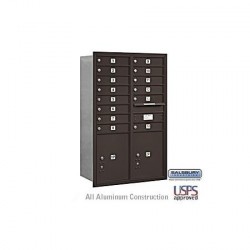 Salsbury 4C Horizontal Mailbox Unit (48") - Double Column - 14 MB1 Doors / 2 PL5's