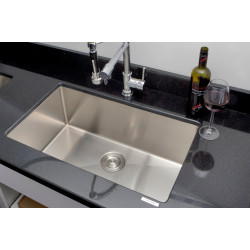 American Imaginations AI-27405/ AI-27416 32-in. W CSA Approved Chrome Kitchen Sink With Stainless Steel Finish And 18 Gauge