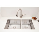 American Imaginations AI-27407/ AI-27418 33-in. W CSA Approved Chrome Kitchen Sink With Stainless Steel Finish And 18 Gauge