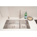 American Imaginations AI-27408 33-in. W CSA Approved Chrome Kitchen Sink With Stainless Steel Finish And 18 Gauge