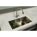 American Imaginations AI-27410 20-in. W CSA Approved Chrome Kitchen Sink With Stainless Steel Finish And 18 Gauge