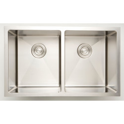 American Imaginations AI-27423/ AI-27424 32-in. W CSA Approved Chrome Kitchen Sink With Stainless Steel Finish And 16 Gauge