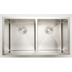 American Imaginations AI-27429/ AI-27430 34-in. W CSA Approved Chrome Kitchen Sink With Stainless Steel Finish And 16 Gauge