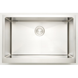 American Imaginations AI-27437/ AI-27438 33-in. W CSA Approved Chrome Kitchen Sink With Stainless Steel Finish And 16 Gauge