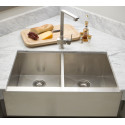 American Imaginations AI-27462 36-in. W CSA Approved Chrome Kitchen Sink With Stainless Steel Finish And 16 Gauge