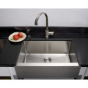 American Imaginations AI-27463/ AI-27464 33-in. W CSA Approved Chrome Kitchen Sink With Stainless Steel Finish And 16 Gauge