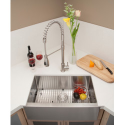 American Imaginations AI-27467/ AI-27468 29-in. W CSA Approved Chrome Kitchen Sink With Stainless Steel Finish And 16 Gauge