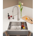 American Imaginations AI-27468 29-in. W CSA Approved Chrome Kitchen Sink With Stainless Steel Finish And 16 Gauge