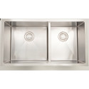 American Imaginations AI-27492 33-in. W CSA Approved Chrome Kitchen Sink With Stainless Steel Finish And 18 Gauge