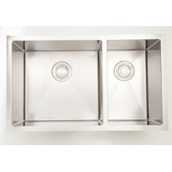 American Imaginations AI-27497/ AI-27498 32-in. W CSA Approved Chrome Kitchen Sink With Stainless Steel Finish And 18 Gauge