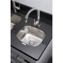 American Imaginations AI-27575/ AI-27576 15-in. W CSA Approved Chrome Kitchen Sink With Stainless Steel Finish And 18 Gauge