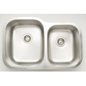 American Imaginations AI-27632/ AI-27633 32-in. W CSA Approved Chrome Kitchen Sink With Stainless Steel Finish And 18 Gauge