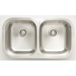 American Imaginations AI-27634/ AI27635 29.5-in. W CSA Approved Chrome Kitchen Sink With Stainless Steel Finish And 18 Gauge