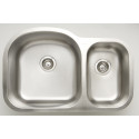 American Imaginations AI-27638/ AI-27639 31.5-in. W CSA Approved Chrome Kitchen Sink With Stainless Steel Finish And 18 Gauge