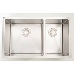 American Imaginations AI-27656/ AI-27657 28-in. W CSA Approved Chrome Kitchen Sink With Stainless Steel Finish And 18 Gauge