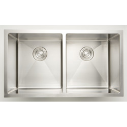 American Imaginations AI-27660/ AI-27661 32-in. W CSA Approved Chrome Kitchen Sink With Stainless Steel Finish And 18 Gauge