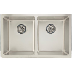 American Imaginations AI-27676/ AI-27677 29-in. W CSA Approved Chrome Kitchen Sink With Stainless Steel Finish And 18 Gauge