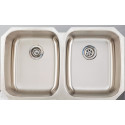 American Imaginations AI-27709/ AI-27710 38.625-in. W CSA Approved Chrome Kitchen Sink With Stainless Steel Finish And 18 Gauge