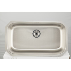 American Imaginations AI-27713/ AI-27714 32.125-in. W CSA Approved Chrome Kitchen Sink With Stainless Steel Finish And 18 Gauge