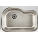 American Imaginations AI-27715/ AI-27716 31.125-in. W CSA Approved Chrome Kitchen Sink With Stainless Steel Finish And 18 Gauge