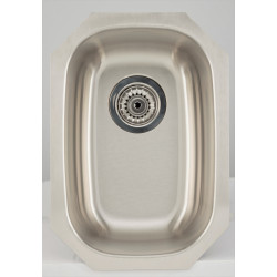American Imaginations AI-27721/ AI-27722 12.625-in. W CSA Approved Chrome Kitchen Sink With Stainless Steel Finish And 18 Gauge