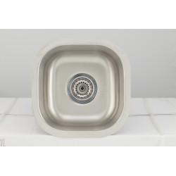 American Imaginations AI-27723/ AI-27724 13-in. W CSA Approved Chrome Kitchen Sink With Stainless Steel Finish And 18 Gauge