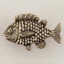 Acorn DPLAP Fun Fish Cabinet Knob, 1-5/8" x 2-1/2"