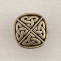 Acorn DQGAP Celtic Square Cabinet Knob, 1-1/4" x 1-1/4"