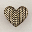 Acorn DQJGP Woven Heart Cabinet Knob, 1-1/2" x 1-3/4"