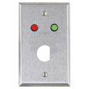 Alarm Controls RP-04 Single Gang Remote Wall Plate, Red & Green LEDs, 'D' Hole