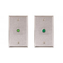  RP-29 Single Gang, Stainless Steel Wall Plate, Green LED