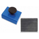  HMKS-A Square Base Ceramic Magnet with Knob