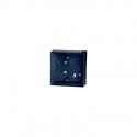 Camden CM-43CBL Double Gang / Square Mounting Box, Flame/impact Resistant Black Polymer (ABS)