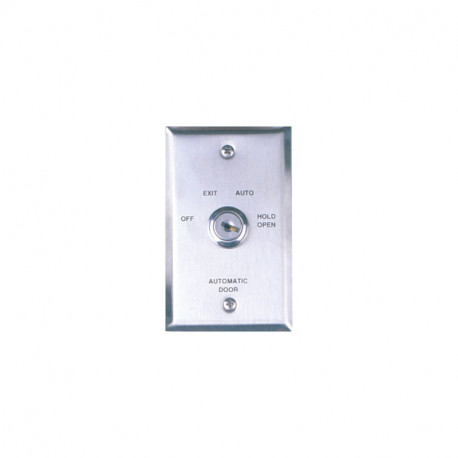 Camden CM-160/170/180 Series Key Switch with Stainless Steel (Single Gang) Faceplate