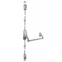 9763x PTBFLLx 20Dx LHR Series Surface Vertical Rod Exit Device w/ Thumb Piece & Pull Trim