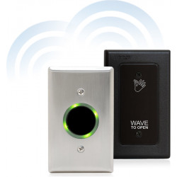 Camden CM-333 Battery Powered Wireless Active Infrared Hands-Free Switch with Stainless Steel Faceplate