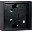 Camden CM-55CBL Double Gang / Square Mounting Box, Flame/impact Resistant Black Polymer (ABS)